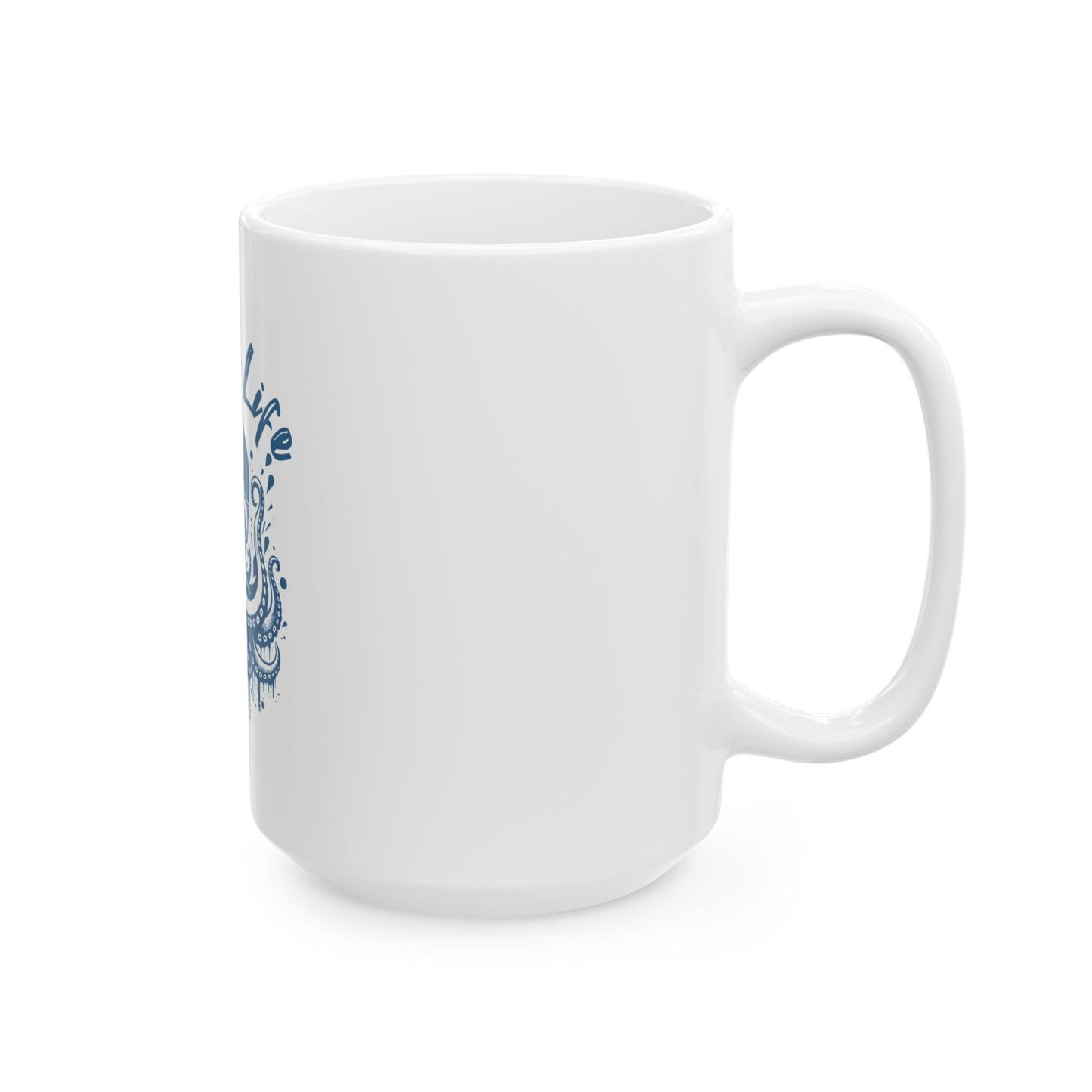 Copy of Beach Life Ceramic Mug - Fun Octopus Design, Perfect for Ocean Lovers