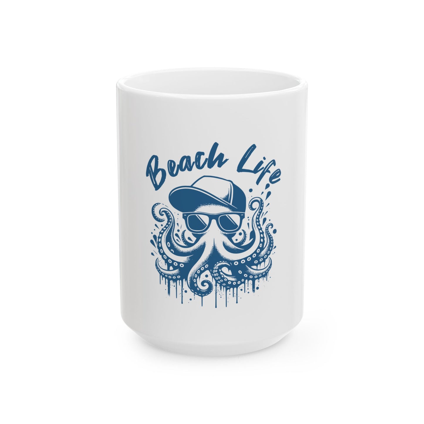 Copy of Beach Life Ceramic Mug - Fun Octopus Design, Perfect for Ocean Lovers