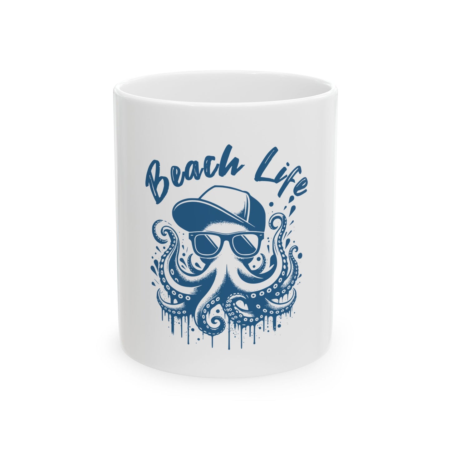 Copy of Beach Life Ceramic Mug - Fun Octopus Design, Perfect for Ocean Lovers