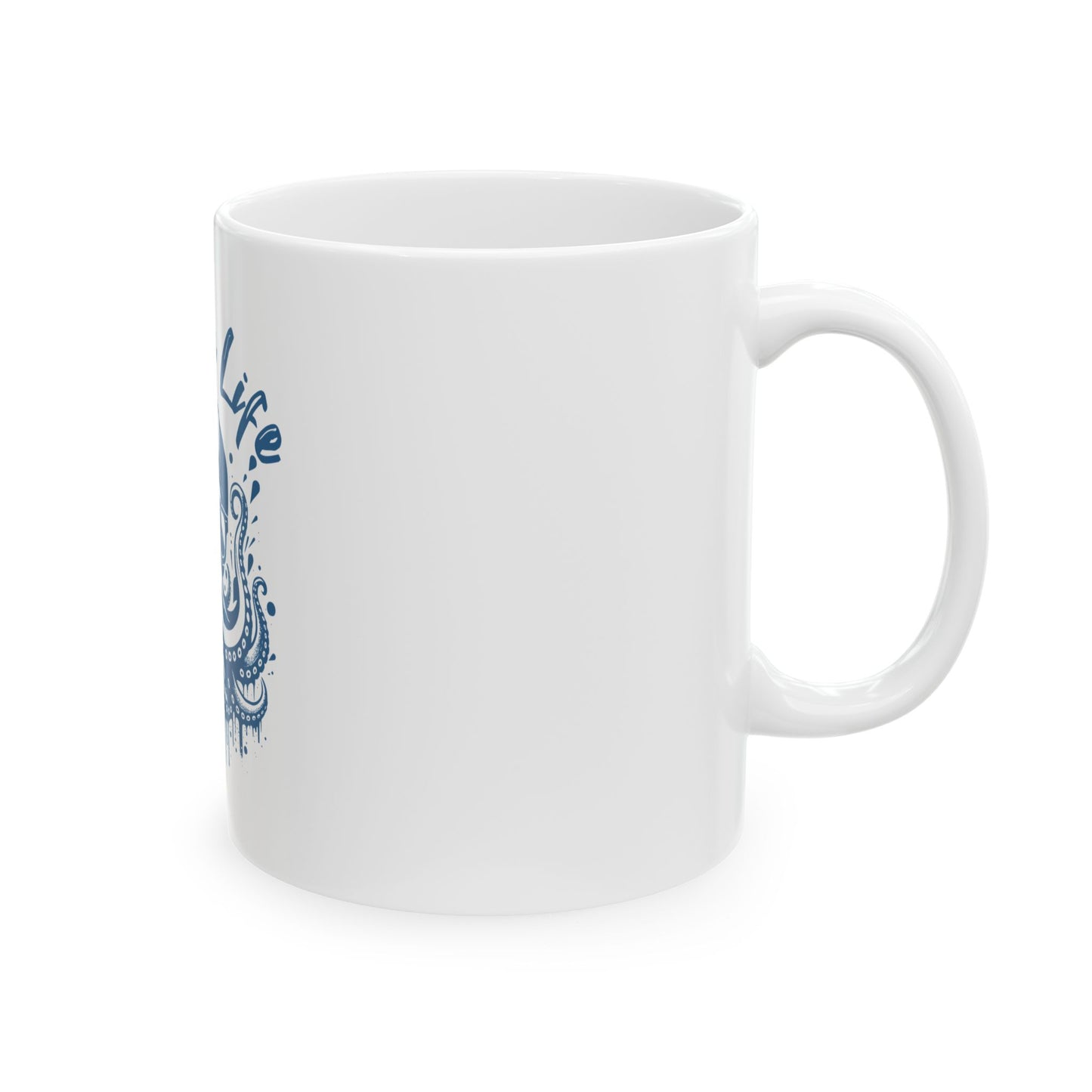 Copy of Beach Life Ceramic Mug - Fun Octopus Design, Perfect for Ocean Lovers