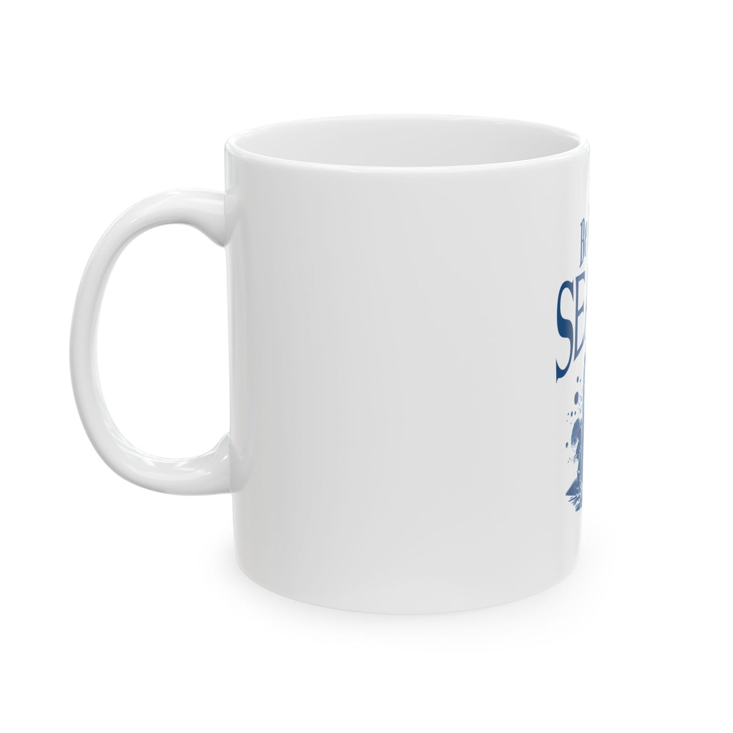 Be Kind to Sealife Ceramic Mug - Eco-Friendly 11oz & 15oz Coffee Cup