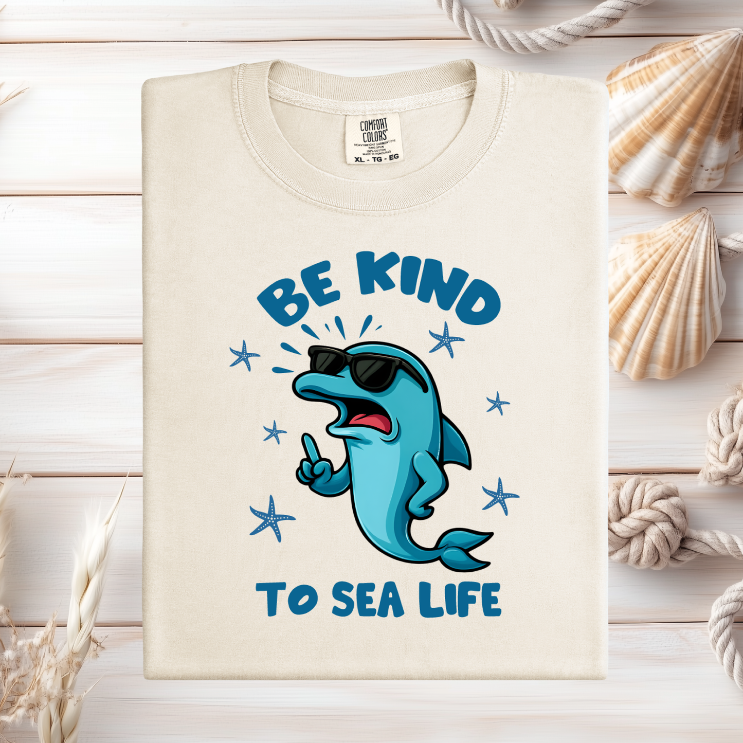 Be Kind To Sealife Comfort Colors T Shirt