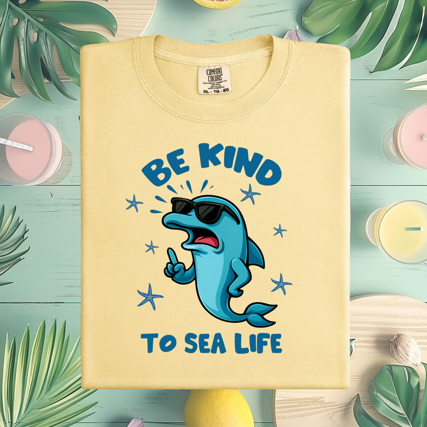 Be Kind To Sealife Comfort Colors T Shirt