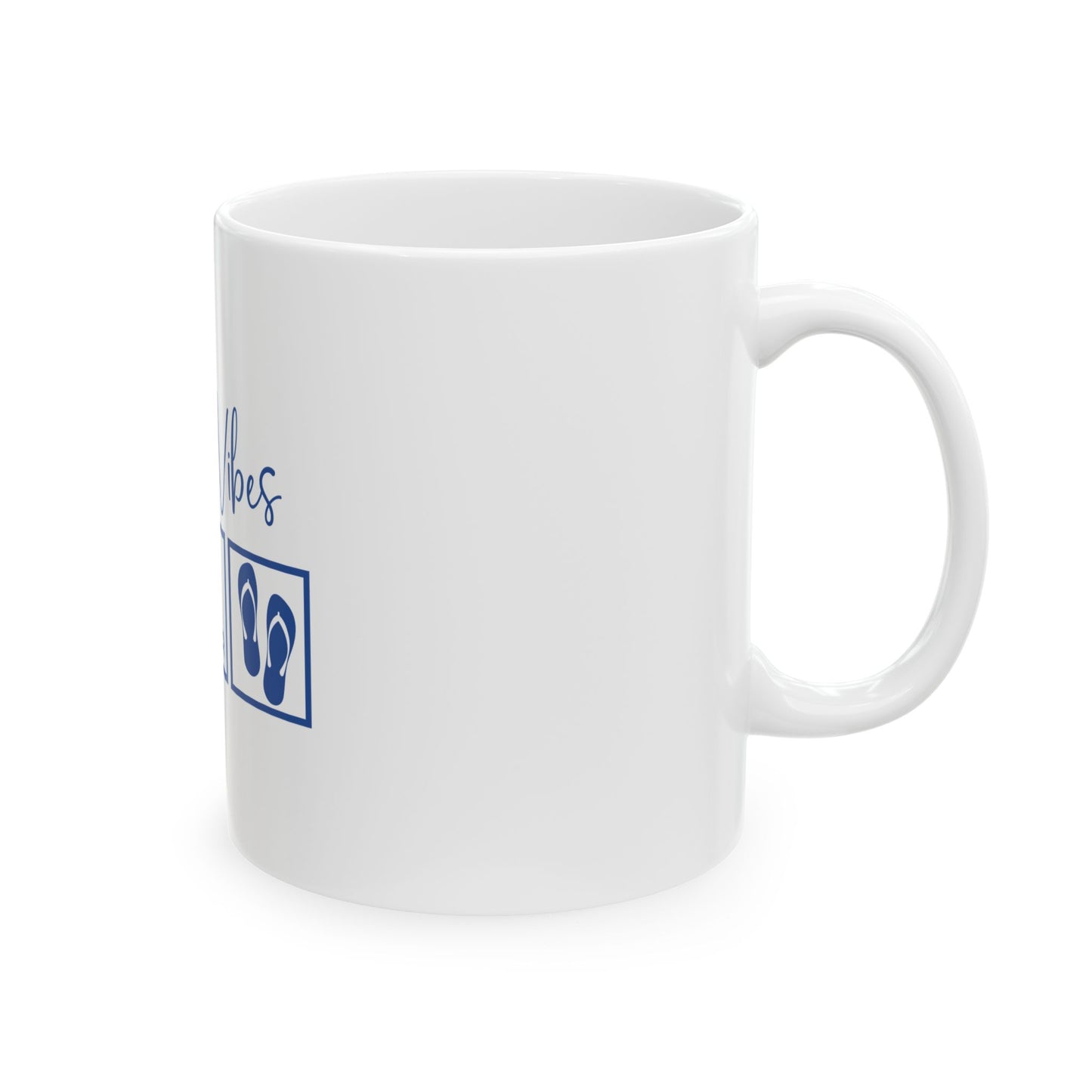 Beach Vibes Ceramic Mug - 11oz & 15oz | Perfect for Summer Drinks & Gifts