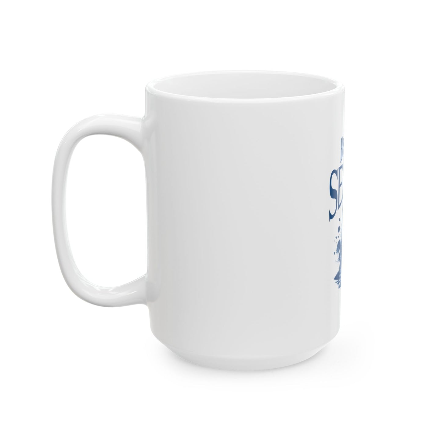 Be Kind to Sealife Ceramic Mug - Eco-Friendly 11oz & 15oz Coffee Cup