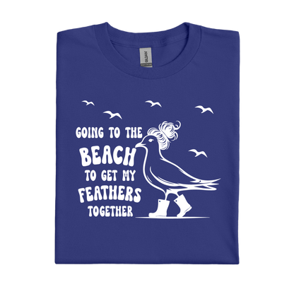 Cobalt Blue t-shirt with a white graphic and text on a white background