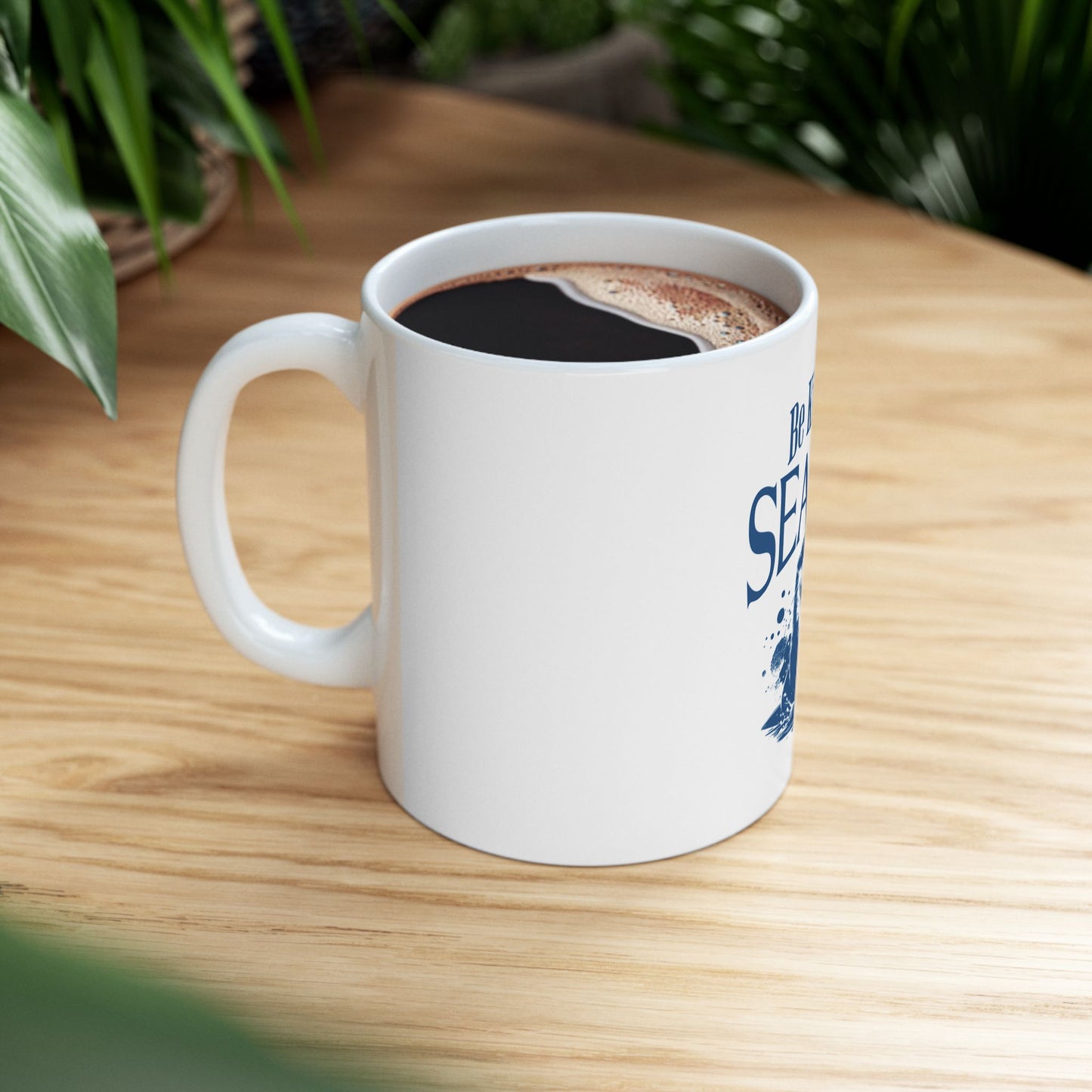Be Kind to Sealife Ceramic Mug - Eco-Friendly 11oz & 15oz Coffee Cup