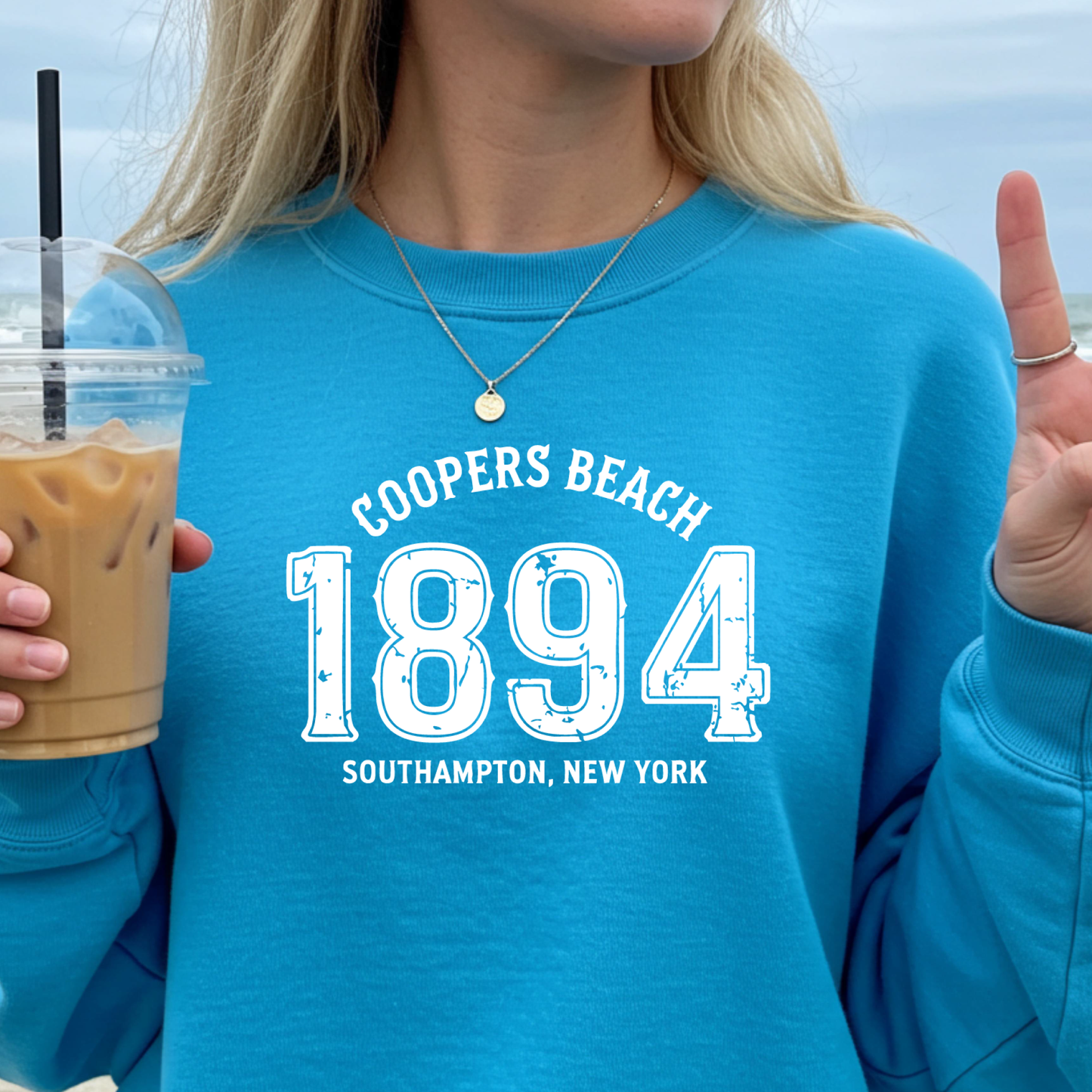 Coopers Beach 1894 Gildan Heavy Blend Crewneck Sweatshirt